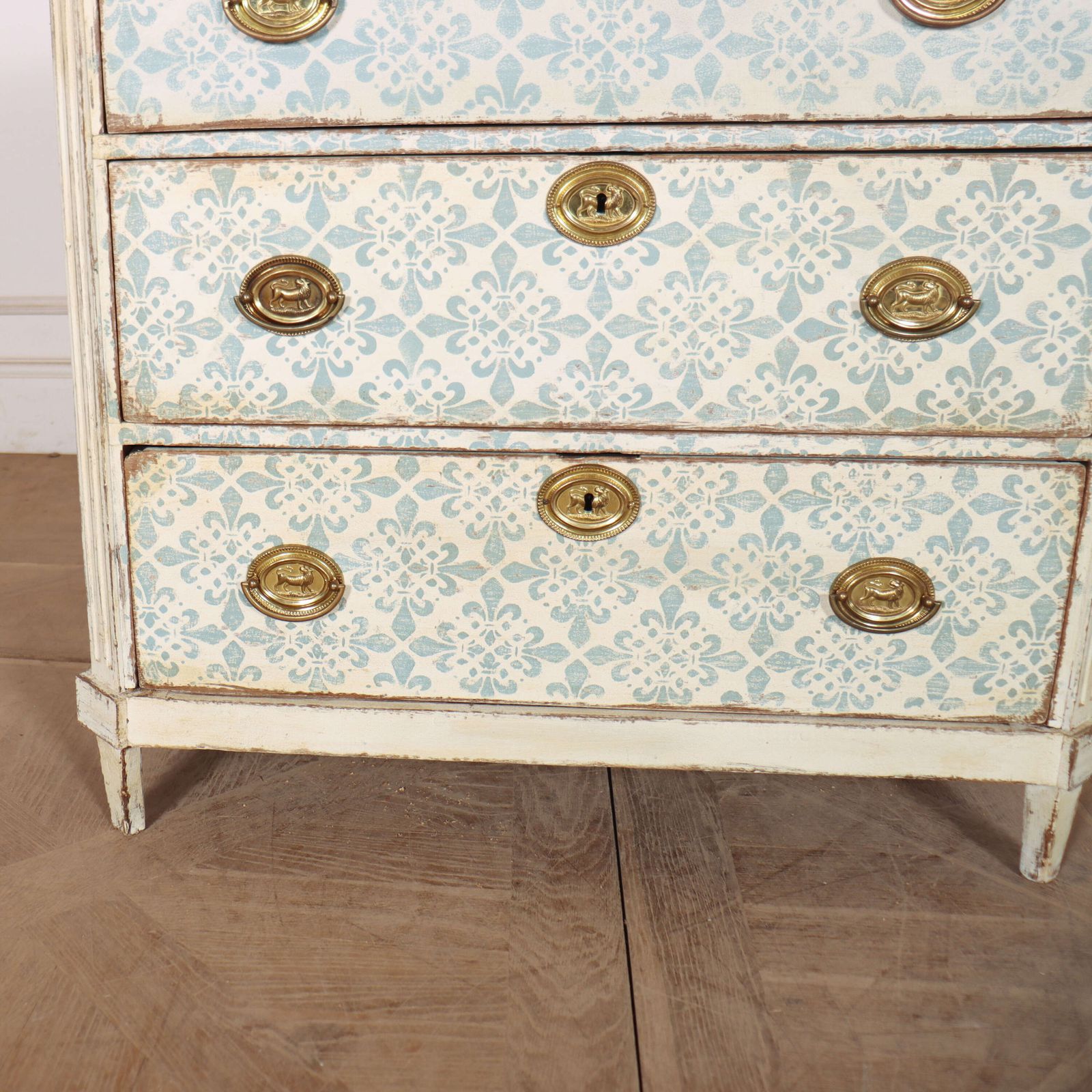 Swedish Painted Oak Commode, 1800s photo 2940.0