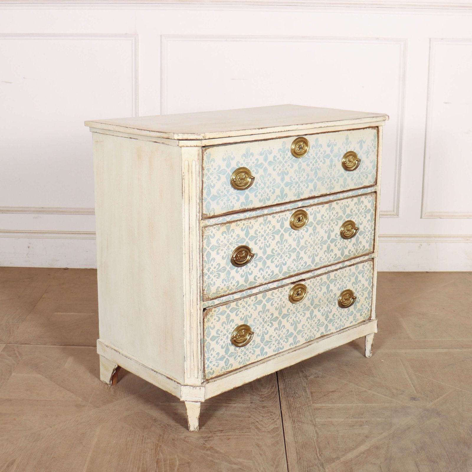 Swedish Painted Oak Commode, 1800s photo buy