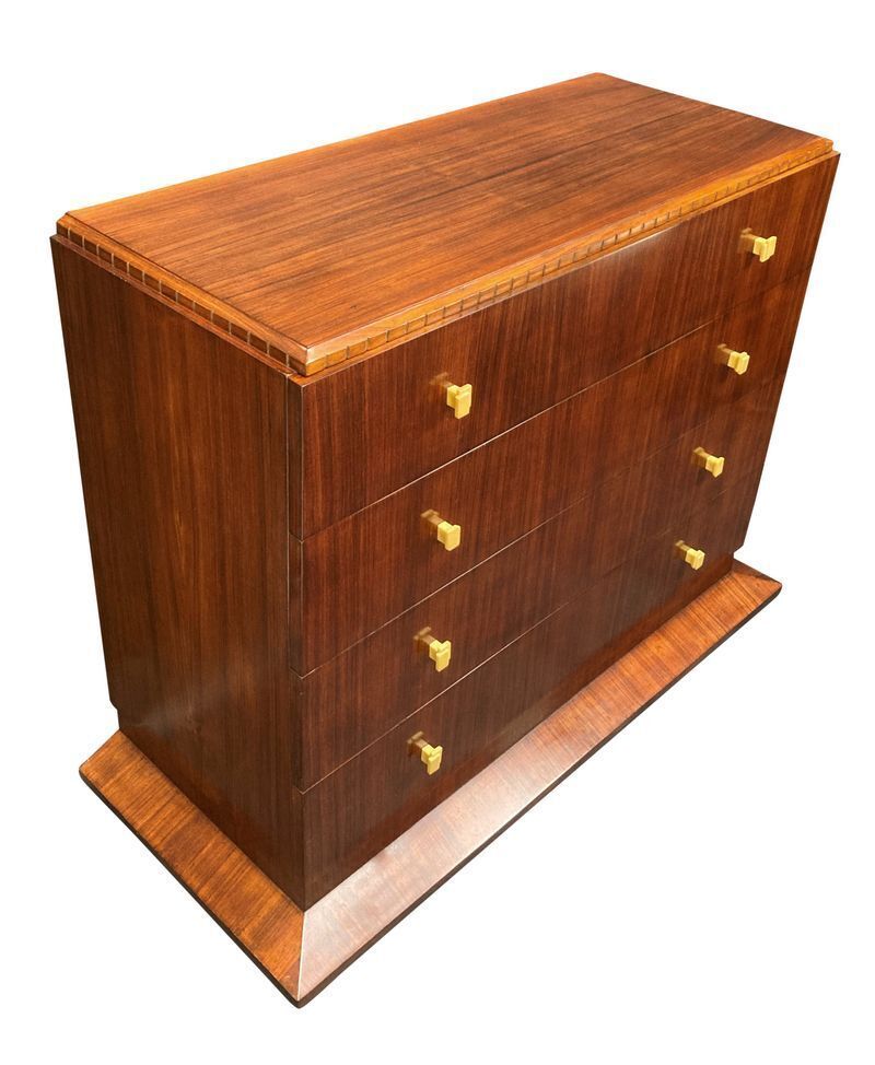A Stylish Commode With Ivory Coloured Bakelite Handles In The Manner Of Ruhlmann photo vinterior