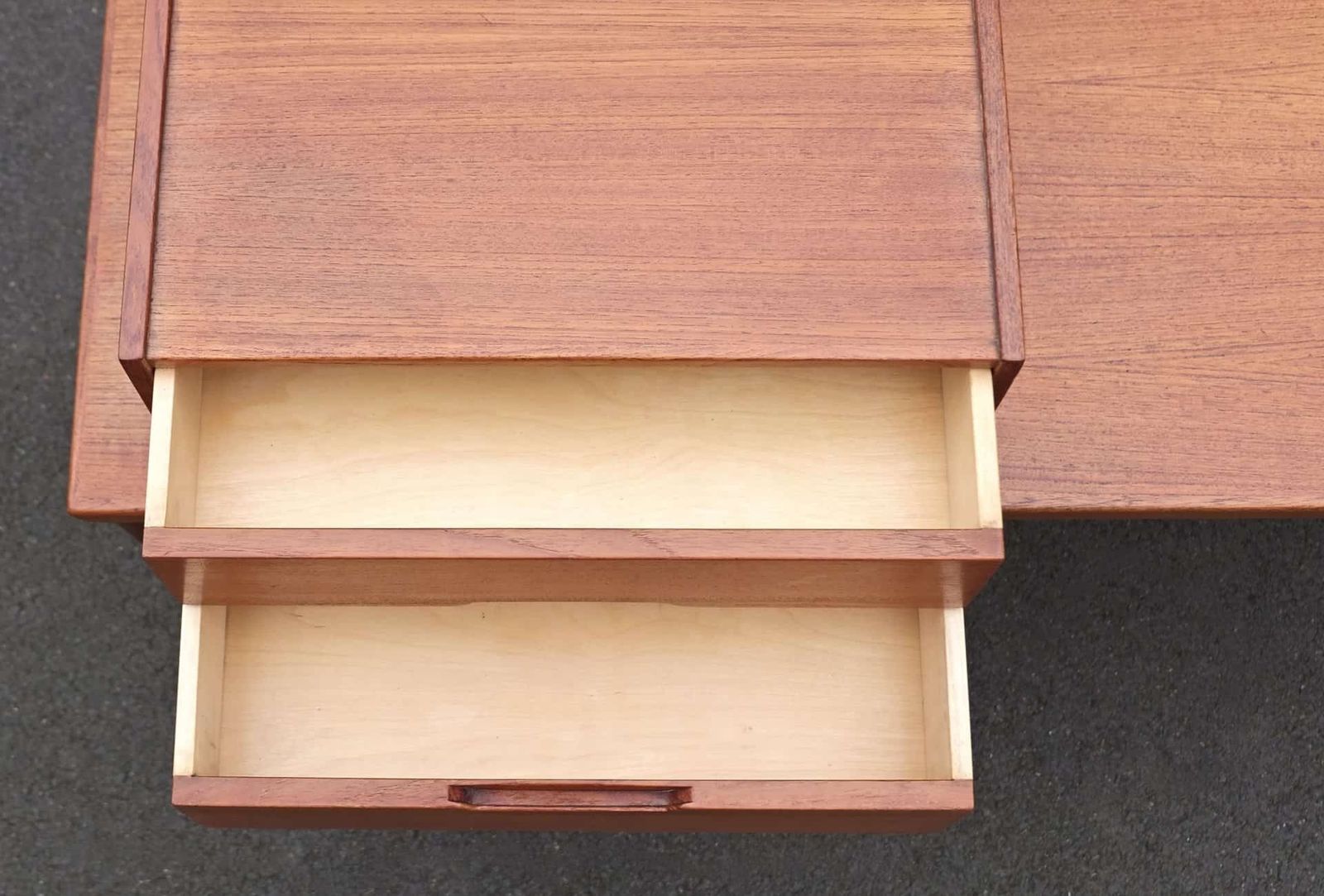 photo for sale Kai Kristiansen Teak Bench And Drawers By Aksel Kjersgaard Denmark 1960's