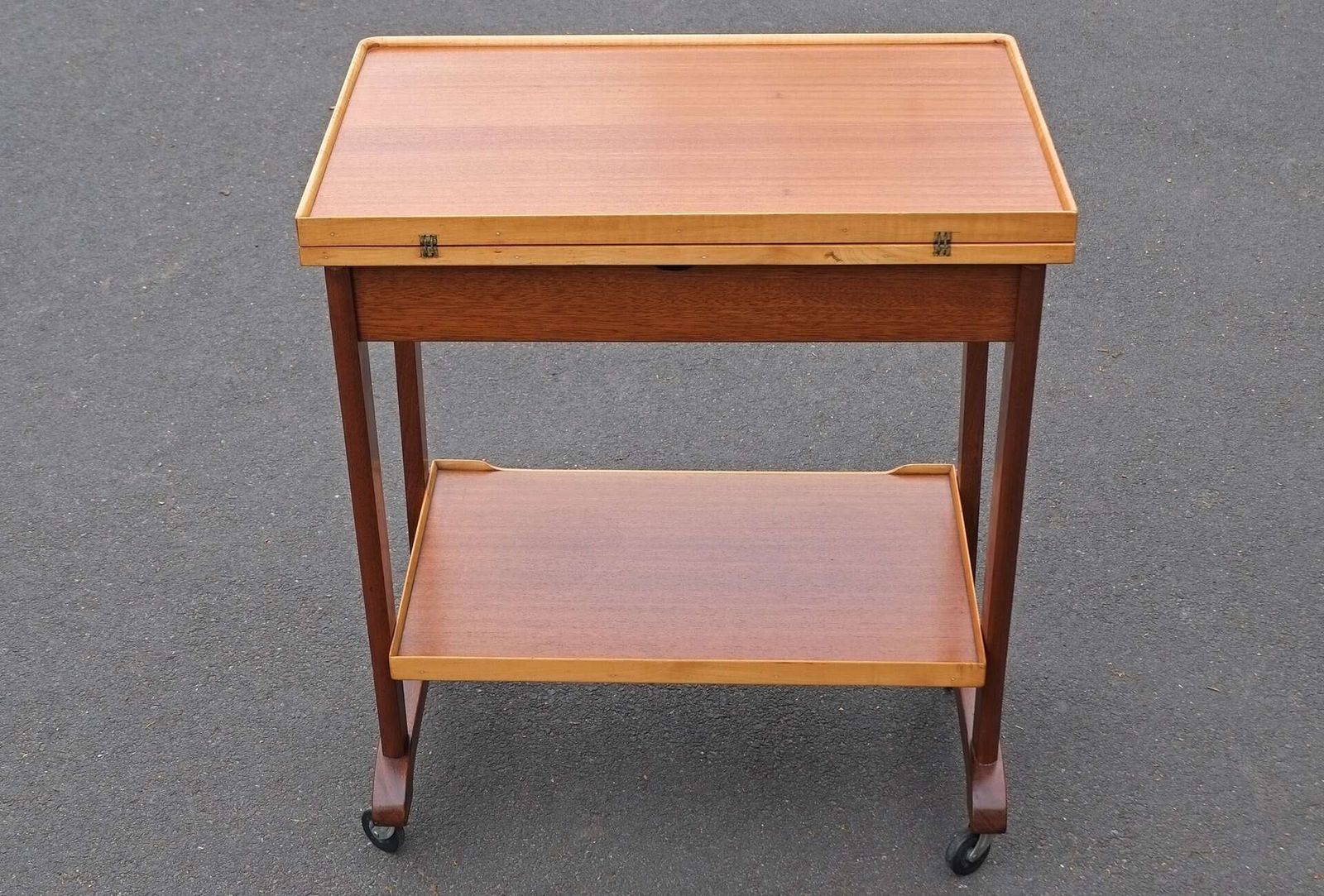 photo for sale 1950’s Fold Over Drinks Or Tea Trolley