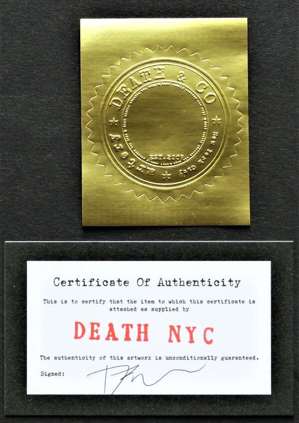 Death Nyc " James Bond 007 " Autographed, Silkscreen photo Art