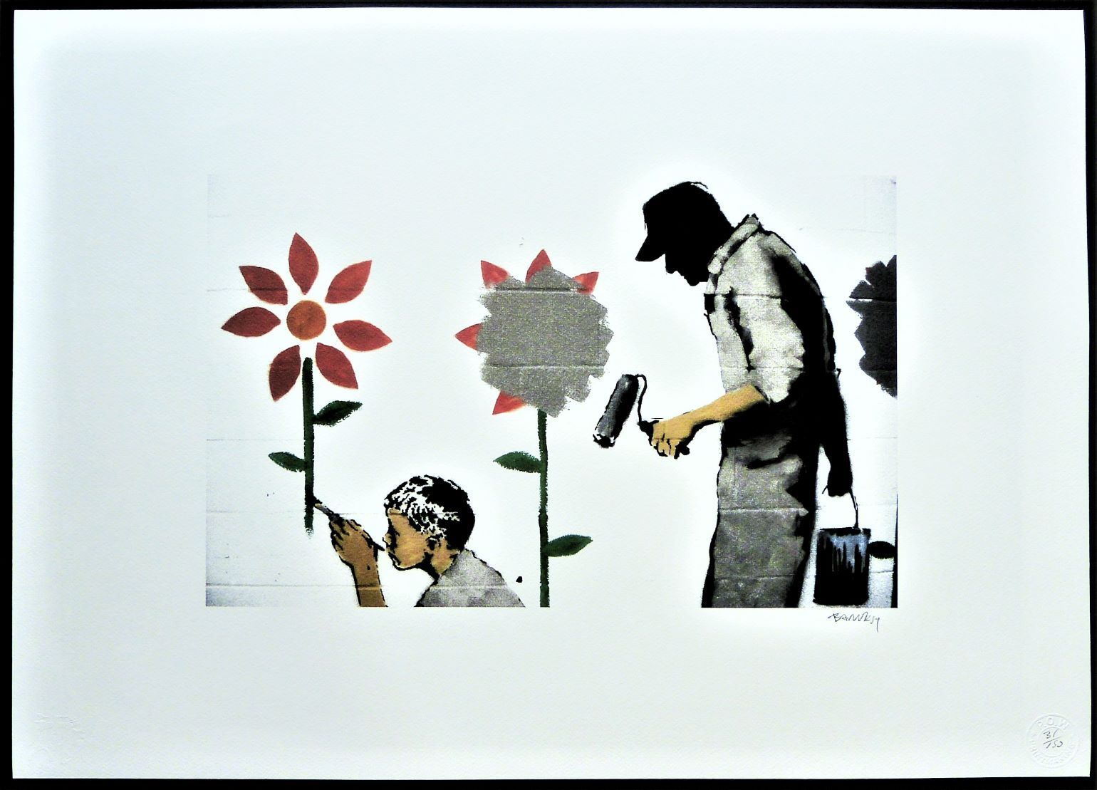 Banksy "New Orleans" Large Limit. Lithograph 70 X 50 Cm, Hand Numbered 31/150