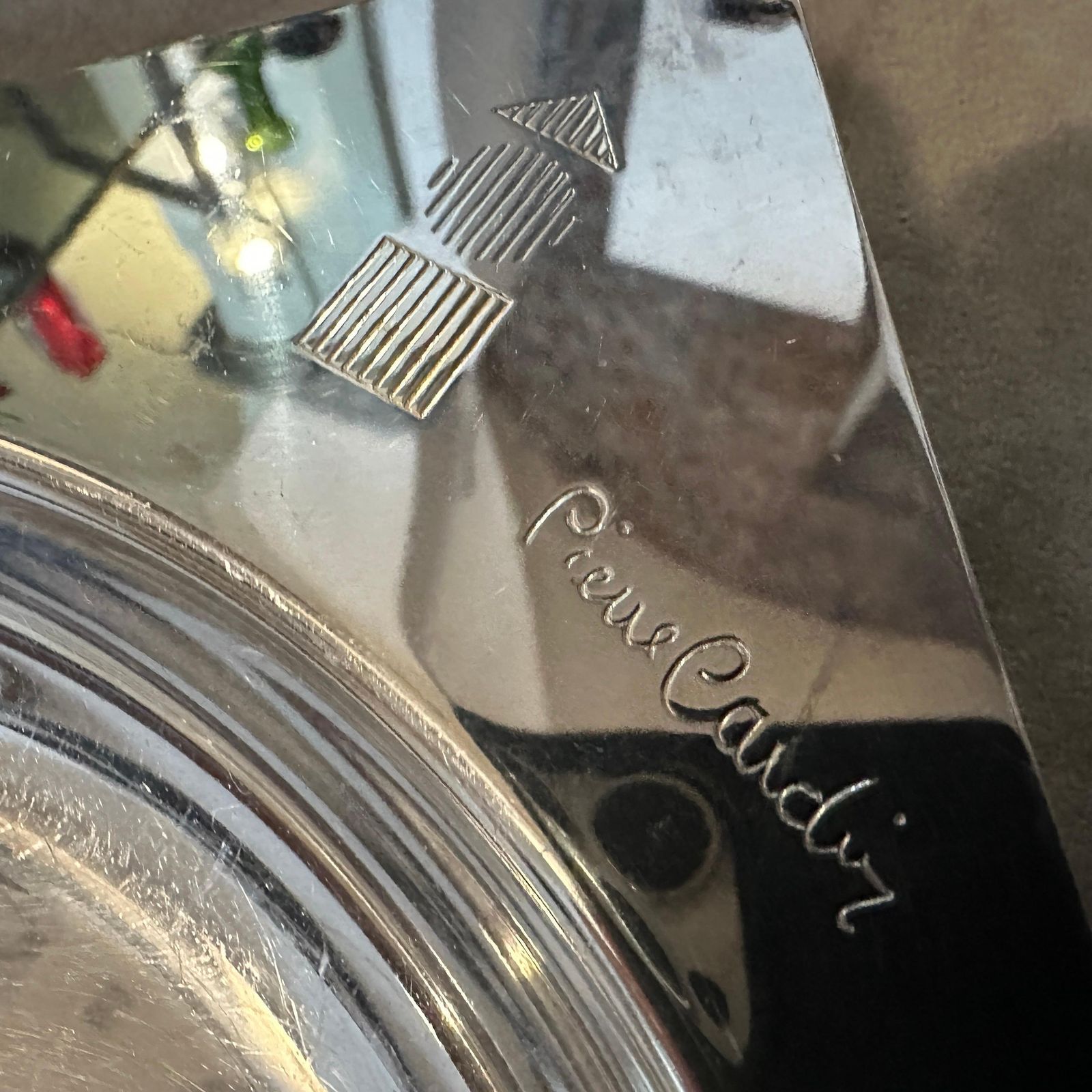 1980s Mid Century Modern Silver Plated Vide Poche By Pierre Cardin photo Home Decor