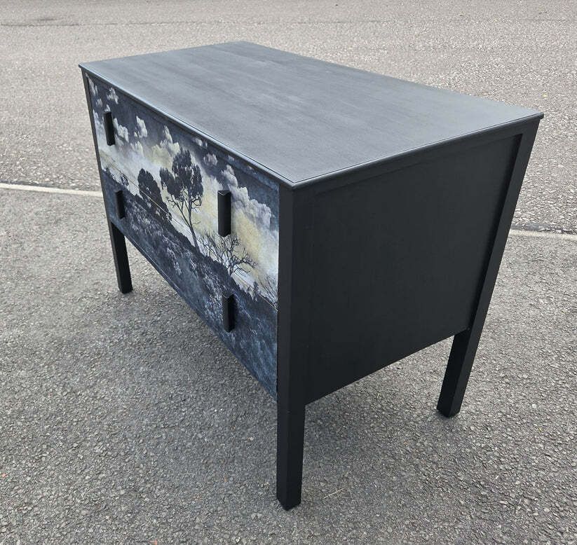 Mid Century 2 Drawer Chest photo furniture