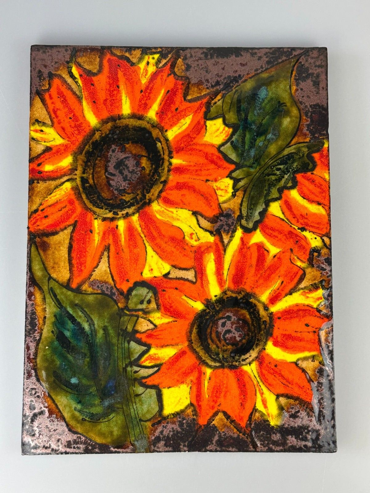 60s 70s Wall Art Wall Plate Ceramic Ruscha Hand Painted Number 769 Design photo furniture