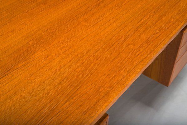Danish Teak Desk By Kai Kristiansen For Fm Møbler, 1960s photo for sale