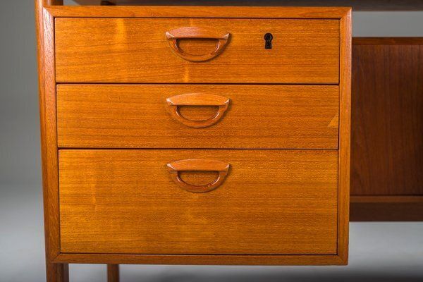 Danish Teak Desk By Kai Kristiansen For Fm Møbler, 1960s photo Furniture