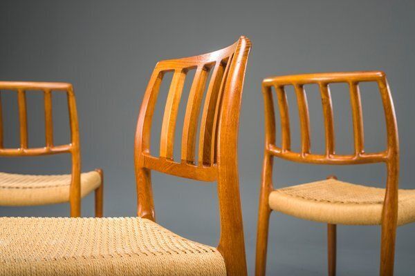 photo buy Model 83 Dining Chairs In Teak By Niels Otto Møller For J.L. Møllers, 1960s, Set Of 6