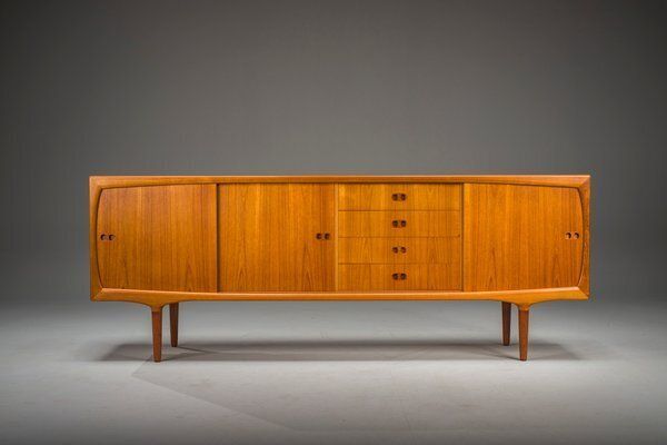Mid Century Scandinavian Modern Teak Sideboard By Harry østergaard For Randers Møbelfabrik, 1960s