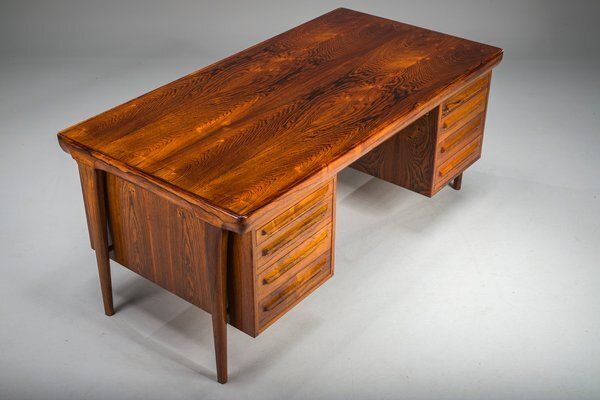 Danish Modern Executive Desk By Ib Kofod Larsen For Faarup Møbelfabrik, 1960 photo buy