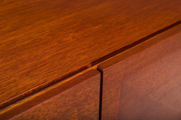 Diamond Point Mahogany Credenza By Antoine Philippon & Jacqueline Lecoq For Behr, 1964 photo vintage