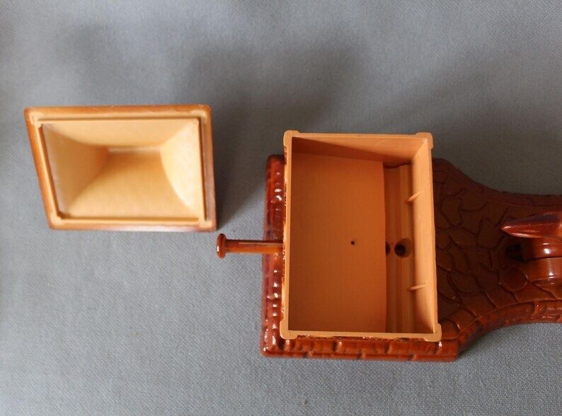 Vintage Plastic Cigarette Dispenser, Pull Push Mechanism, Tobacciana, Novelty Cigarette Holder, Collectible Smoking, Cigarette Storage photo vintage