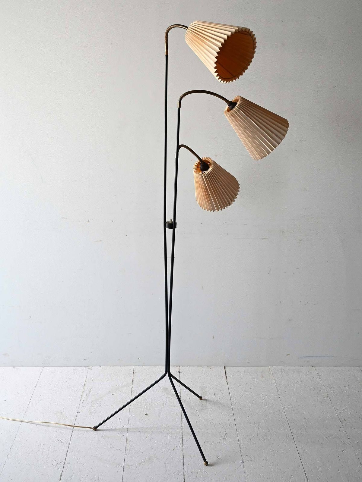 Scandinavian 1950s Three Arm Floor Lamp
