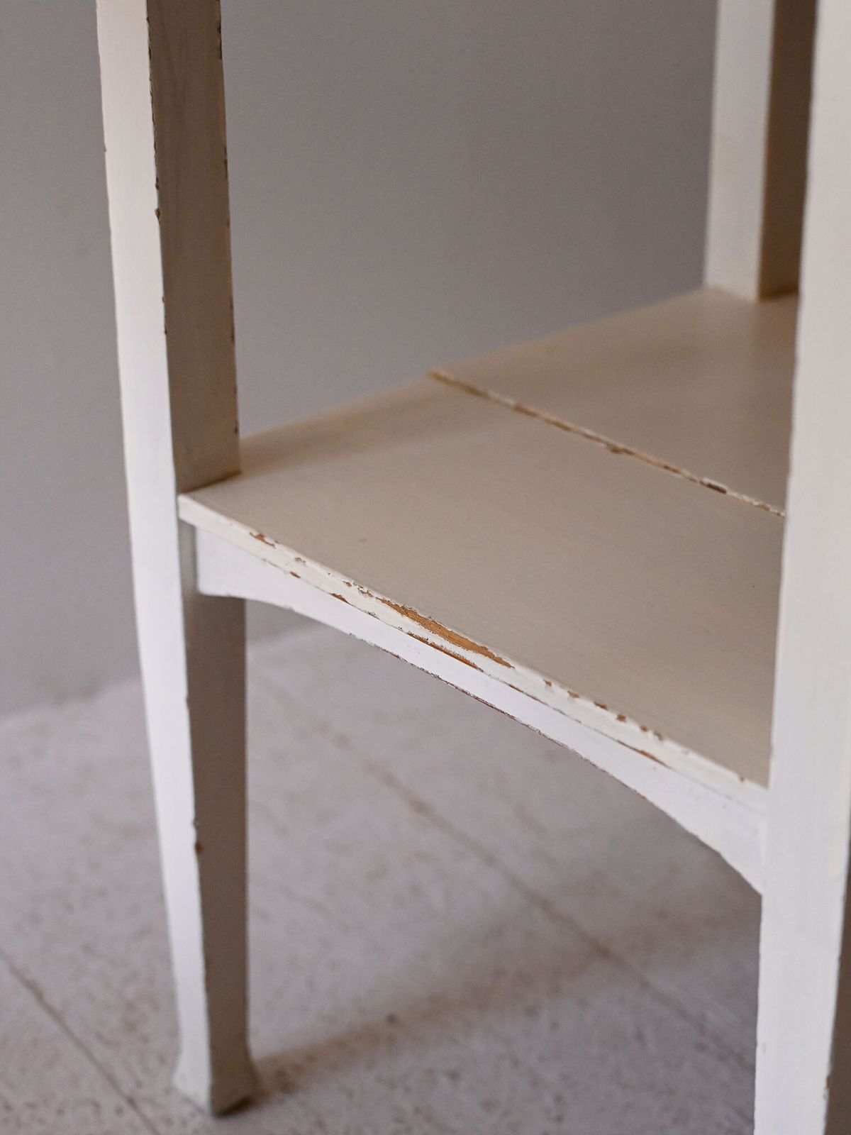 Furniture Pair Of Scandinavian Bedside Tables, Mid Twentieth Century, Painted In White photo
