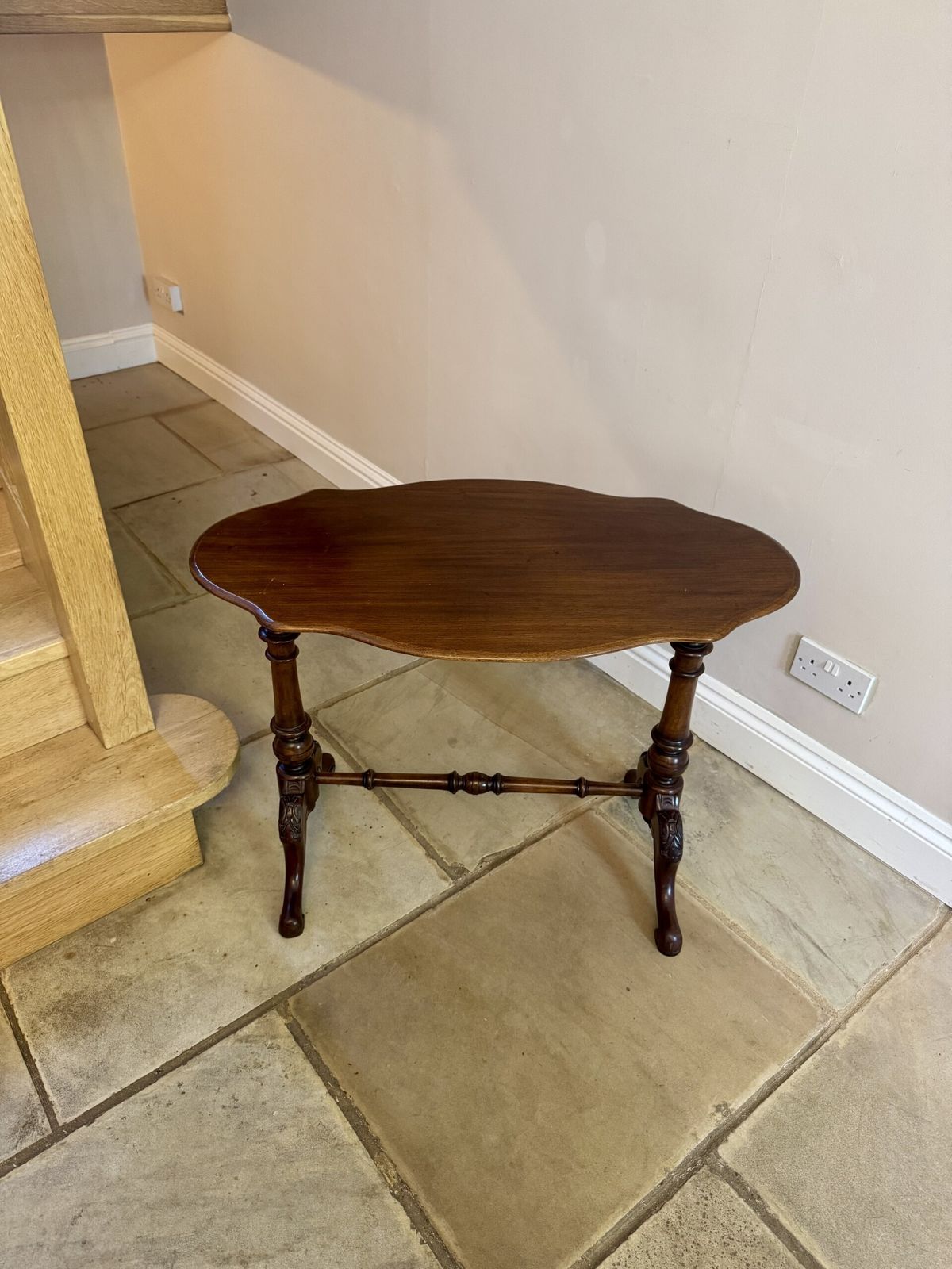 Antique Walnut Lamp Table photo Furniture