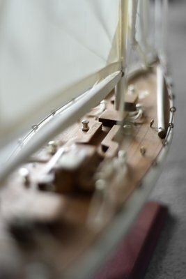 Mid Century Scandinavian Modern Wooden J Class Ranger J5 Yacht Model, 1960s photo furniture