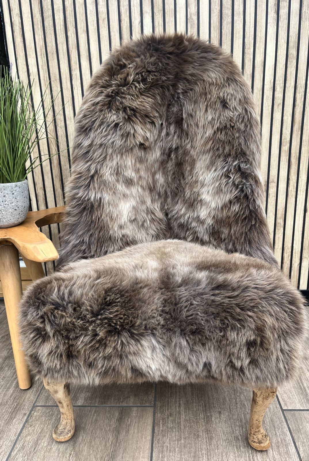 1920s Iron Back Nursing Chair – Rare Breed Sheepskin