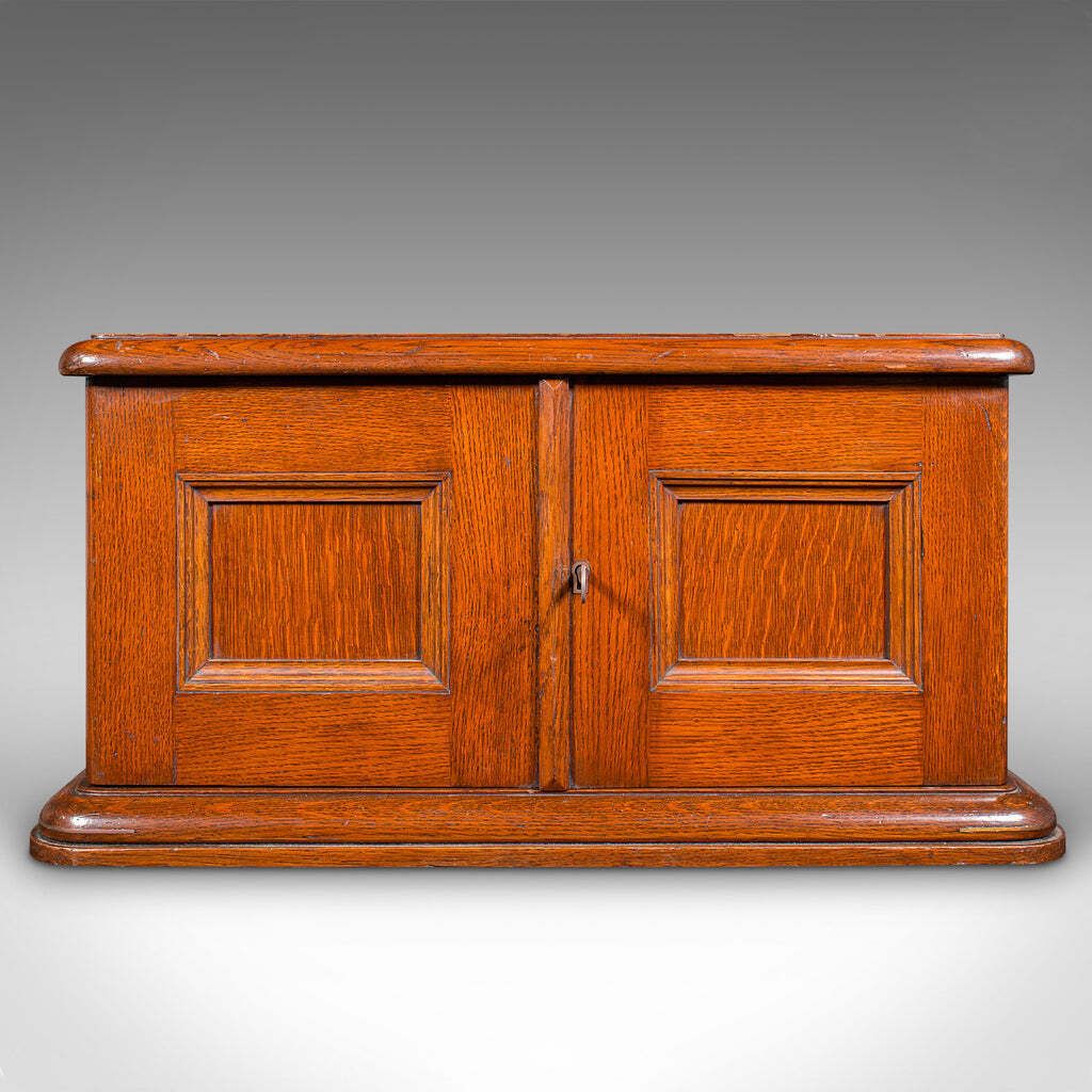 Antique Cutlery Canteen, English, Oak, Flatware Chest, Walker & Hall, Edwardian photo 1322.0