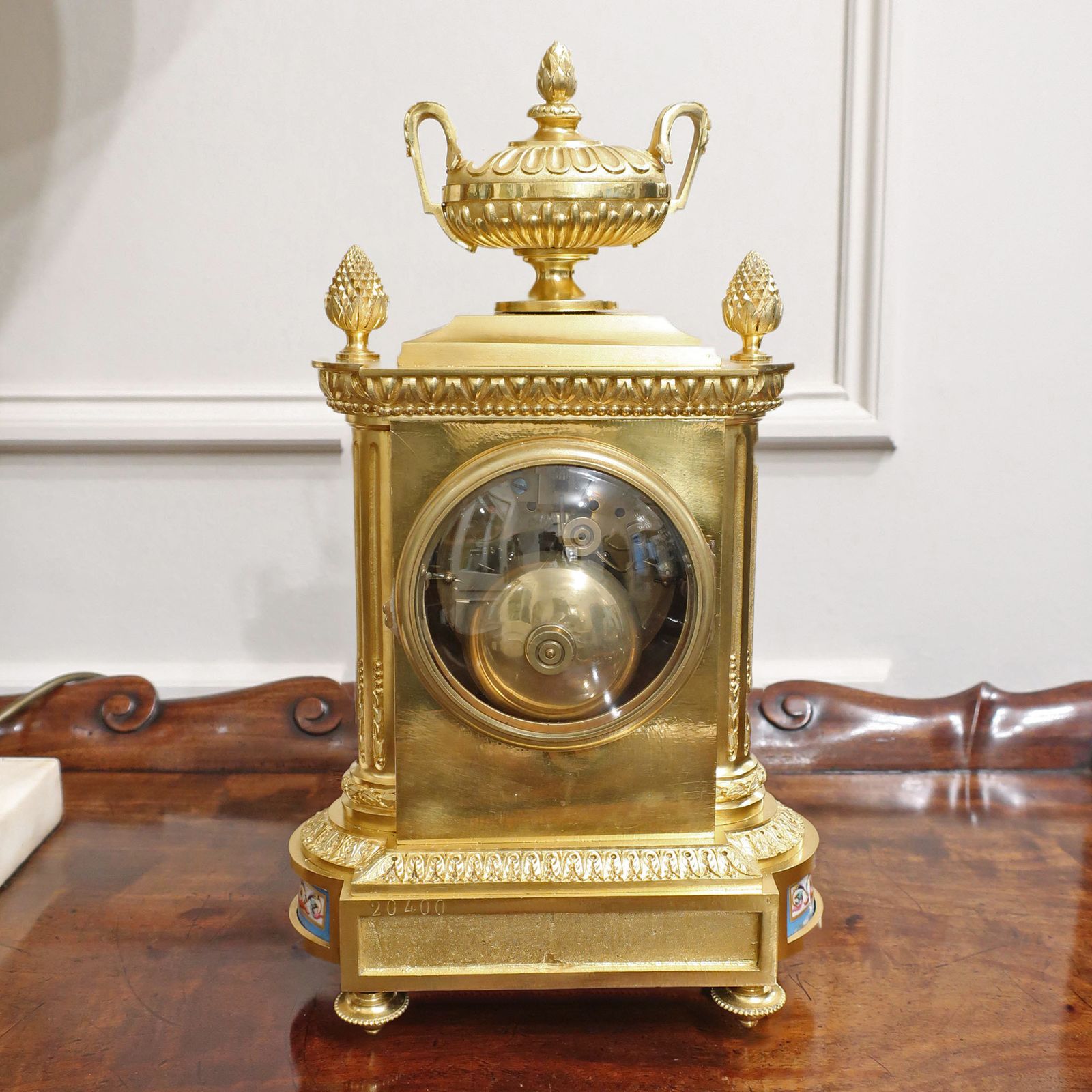 Home Decor French Victorian Bronze Gilt And Porcelain Mantel Clock photo