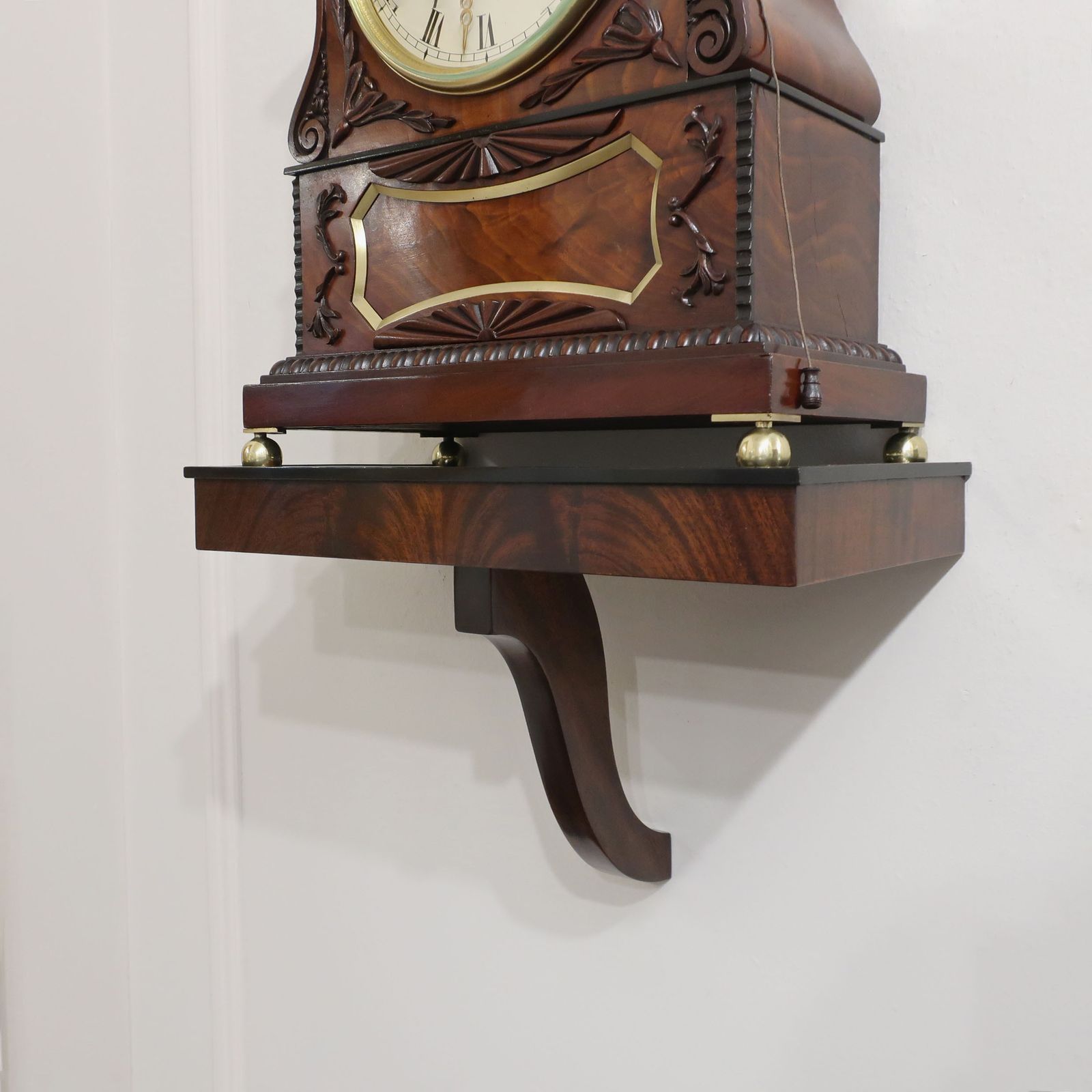 English Georgian Mahogany Bracket Clock By Roskell Of Liverpool photo for sale
