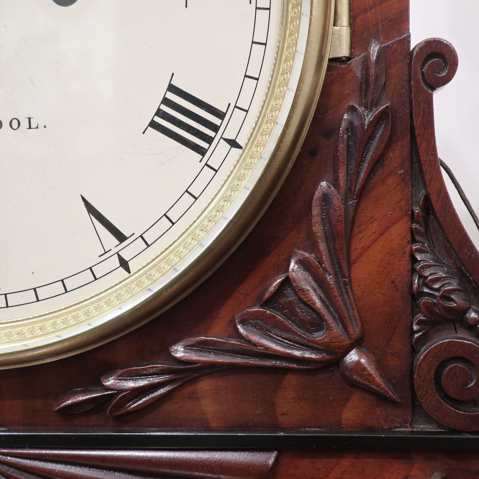 photo furniture English Georgian Mahogany Bracket Clock By Roskell Of Liverpool