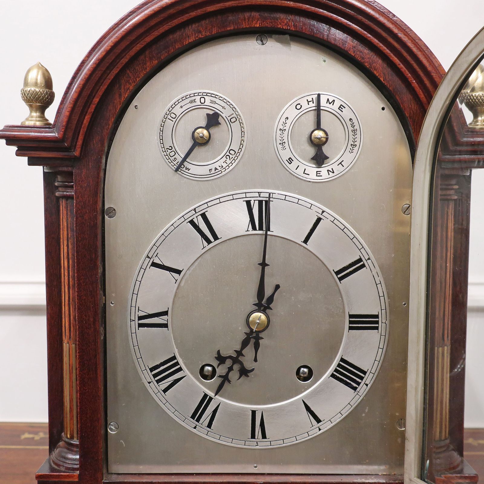 German Victorian Mahogany Ting Tang Striking Bracket Clock By W&H photo furniture