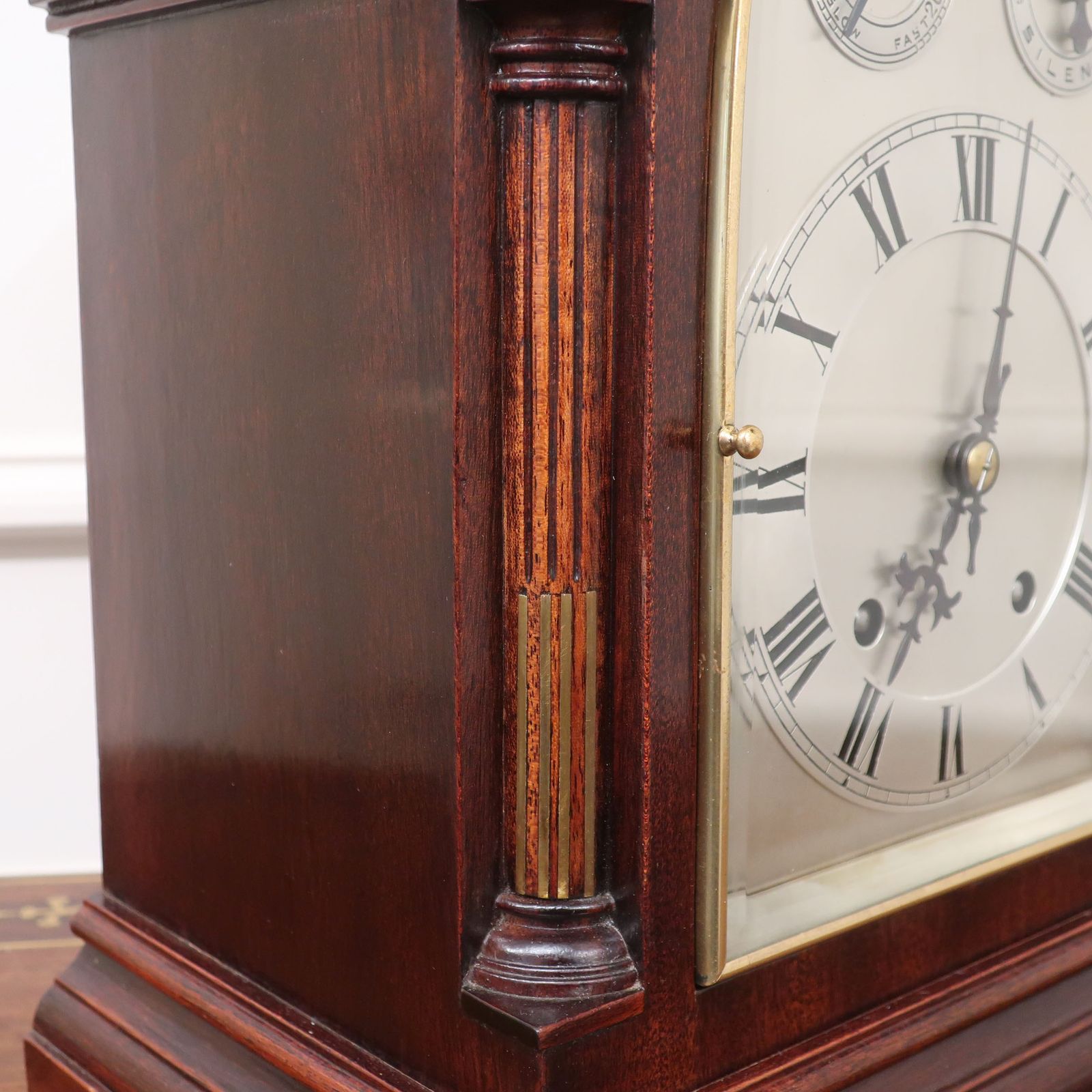 German Victorian Mahogany Ting Tang Striking Bracket Clock By W&H photo Home Decor