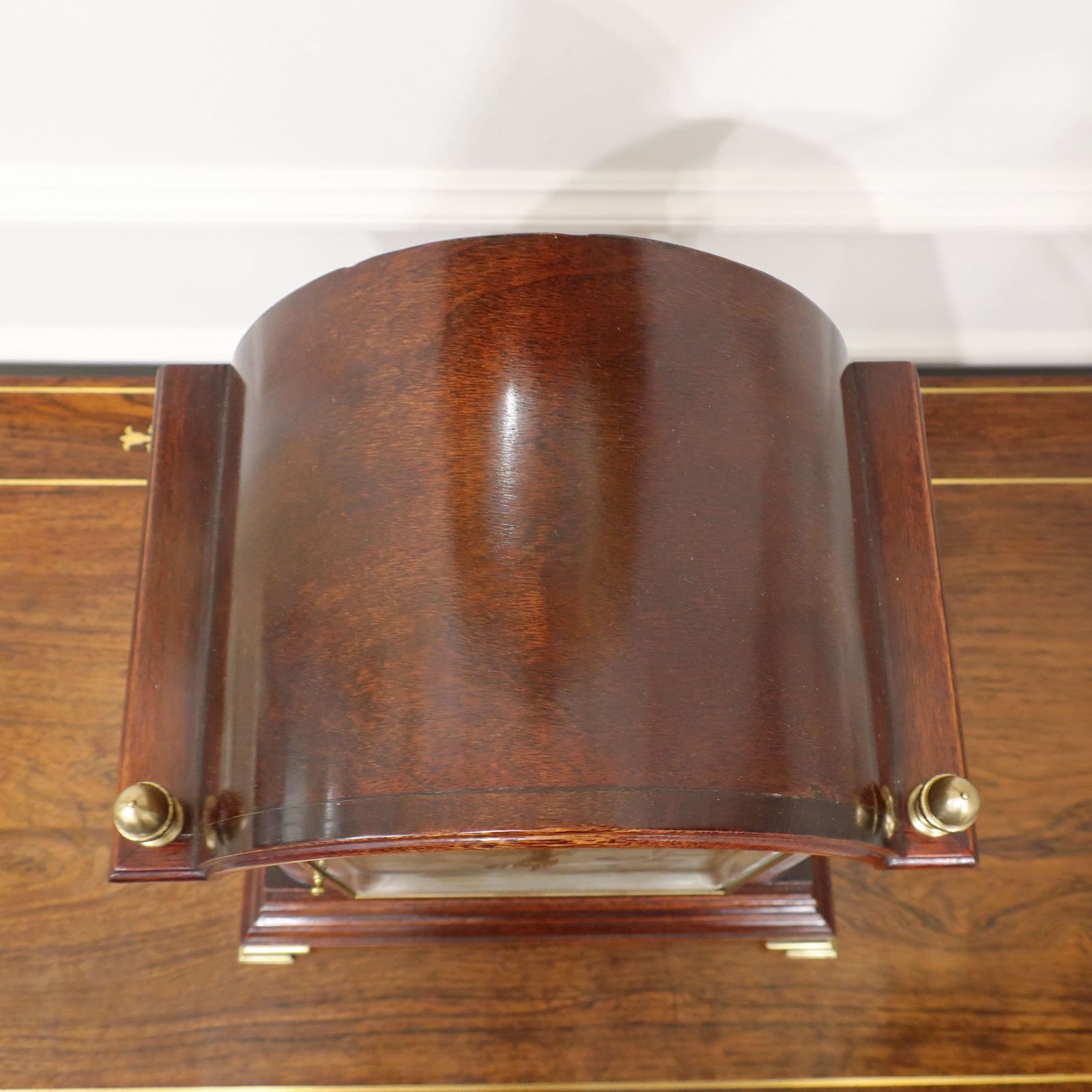German Victorian Mahogany Ting Tang Striking Bracket Clock By W&H photo vintage