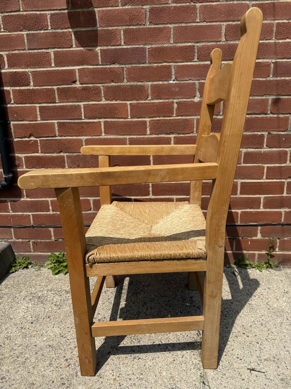 Rush Seat Oak Armchair photo 150.0
