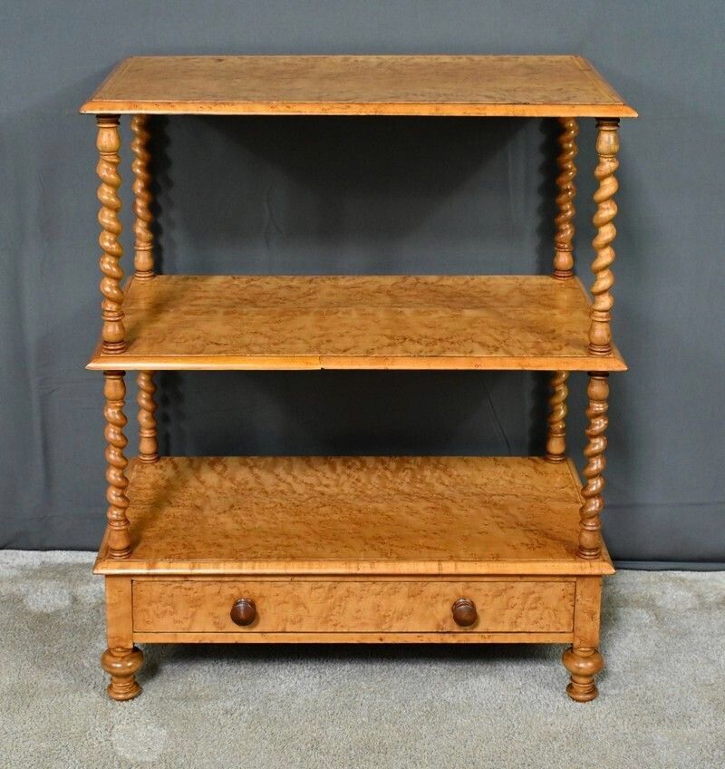 Sideboard In Speckled Maple Burl – Late 19th Century photo for sale