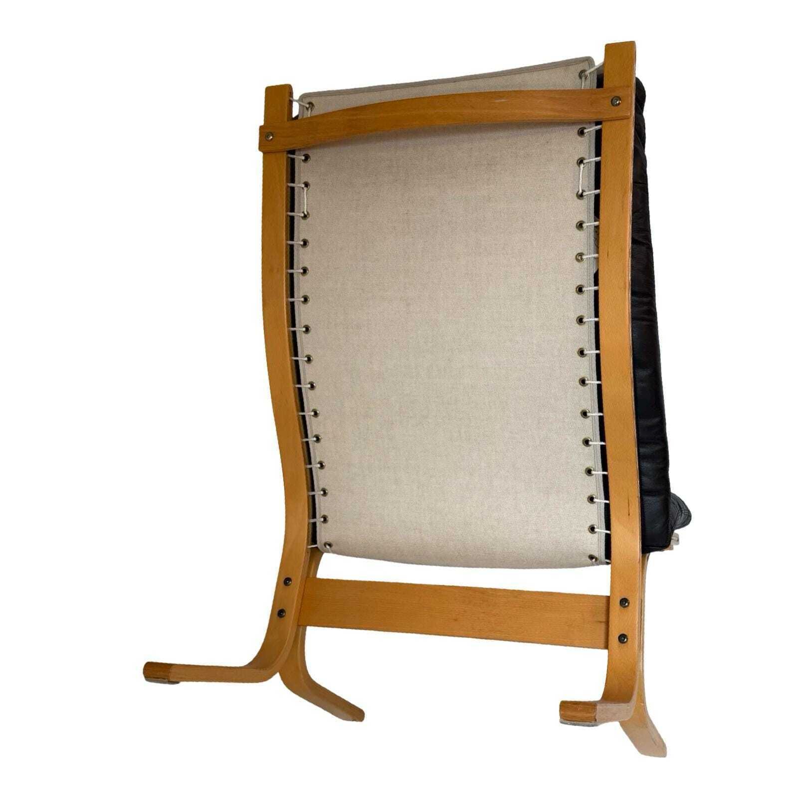 Ingmar Reling For Westnofa   Siesta Chair   Bentwood Sling Chair   Brown Leather photo 908.0
