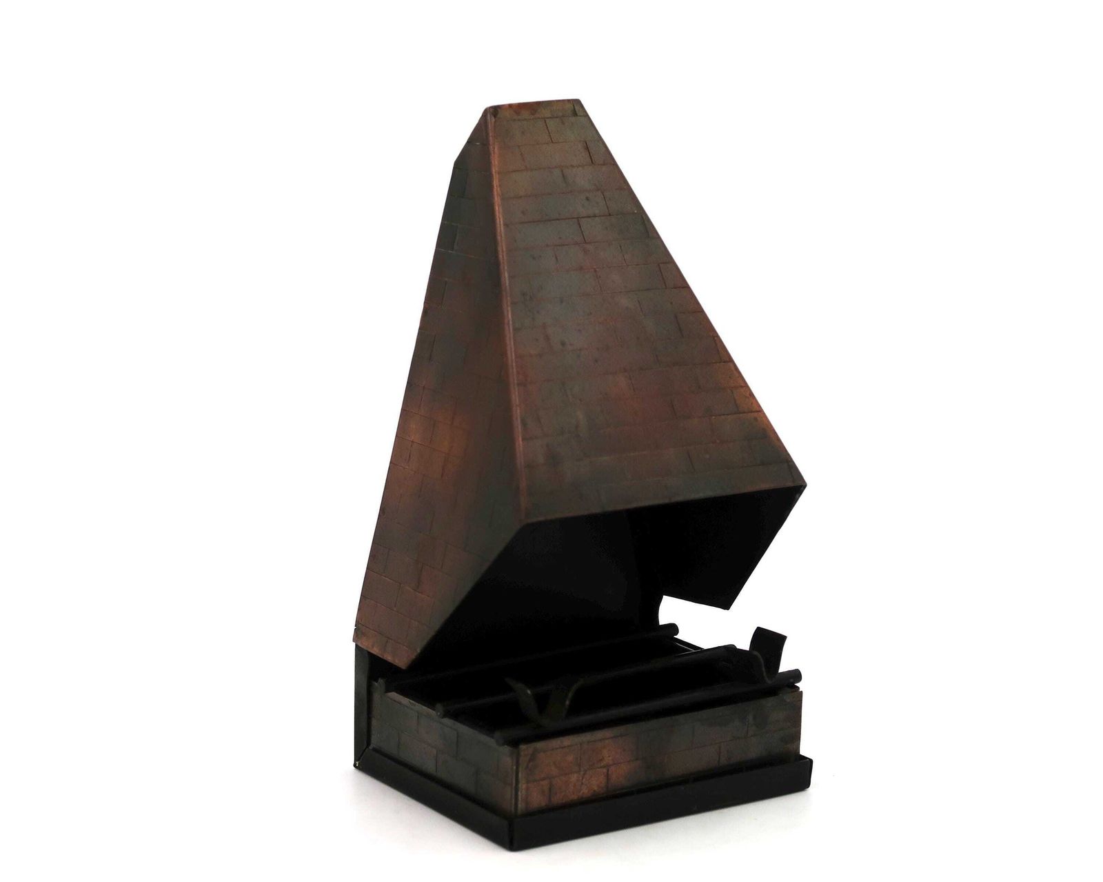 French Copper Fireplace Ashtray, Mid Century Modern 1950s / Vintage, House, Architecture, Modernist Home Decor