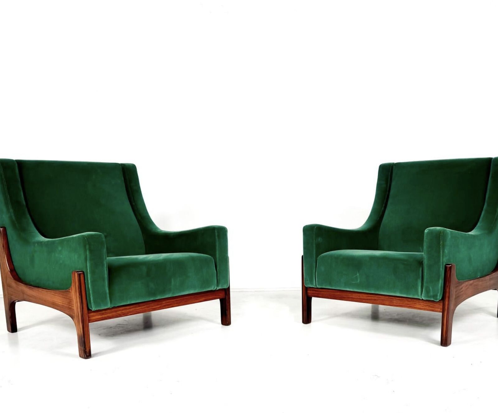 Pair Of Mid Century Italian Armchairs, 1960s photo for sale