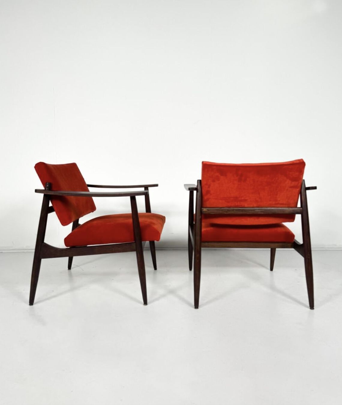 Pair Of Mid Century Armchairs In The Style Of Edmund Homa photo furniture