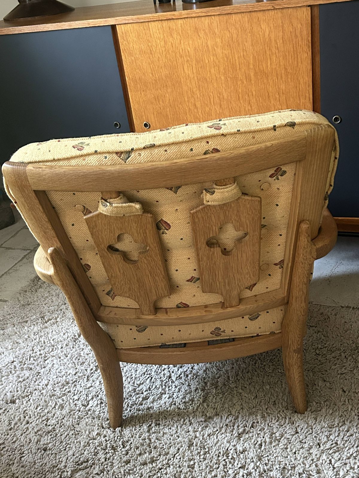 Guillerme Et Chambron, José Oak Armchair, Edition Votre Maison 1960 photo buy
