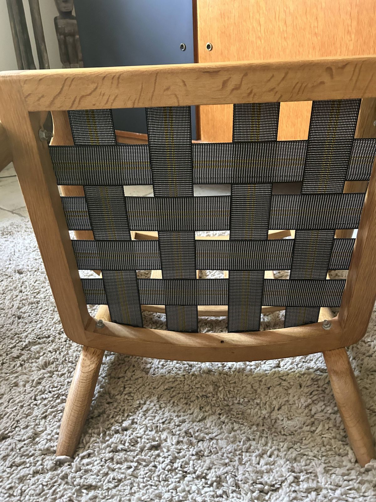 photo for sale Guillerme Et Chambron, José Oak Armchair, Edition Votre Maison 1960