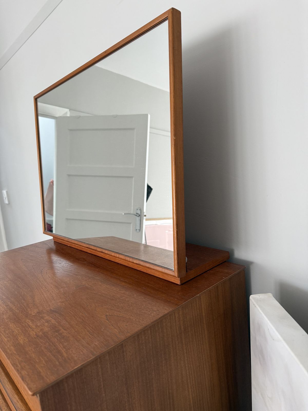 Mid Century Teak Tall Boy photo for sale