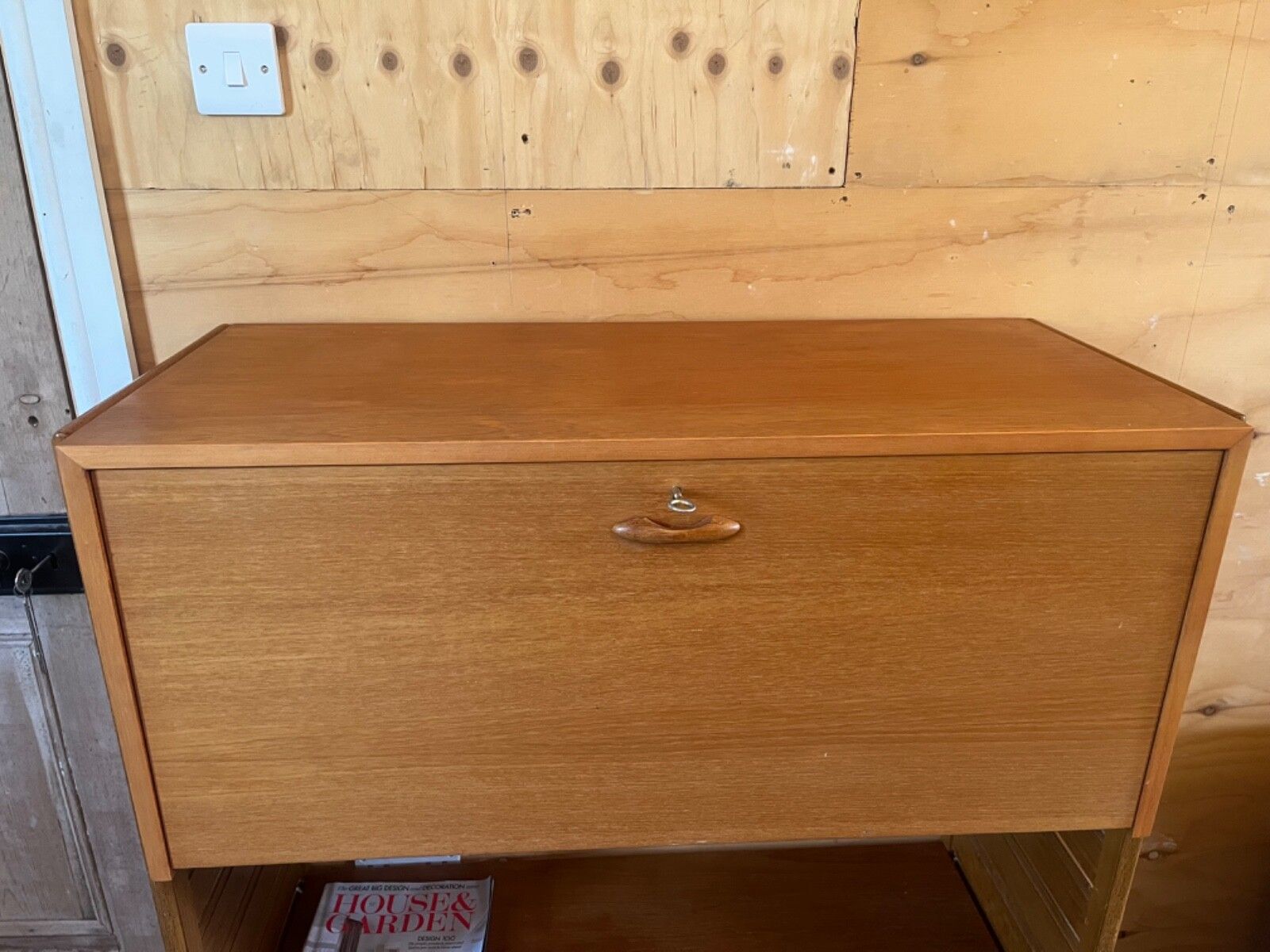 Ladderax Shelving Unit W Desk Teak Ladders photo for sale