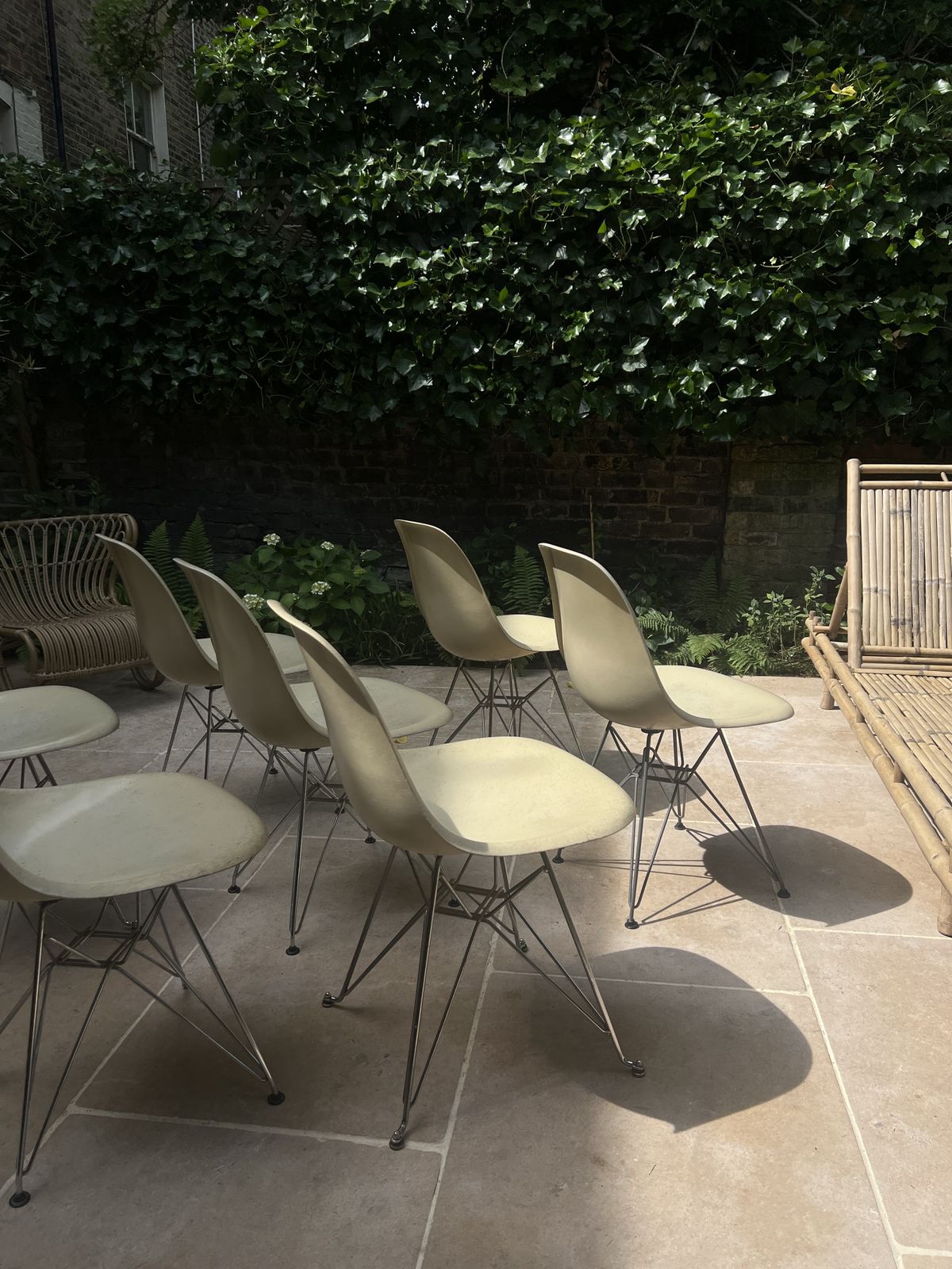 Set Of 7 Herman Miller Eames Dsr Chair Original Fiberglass