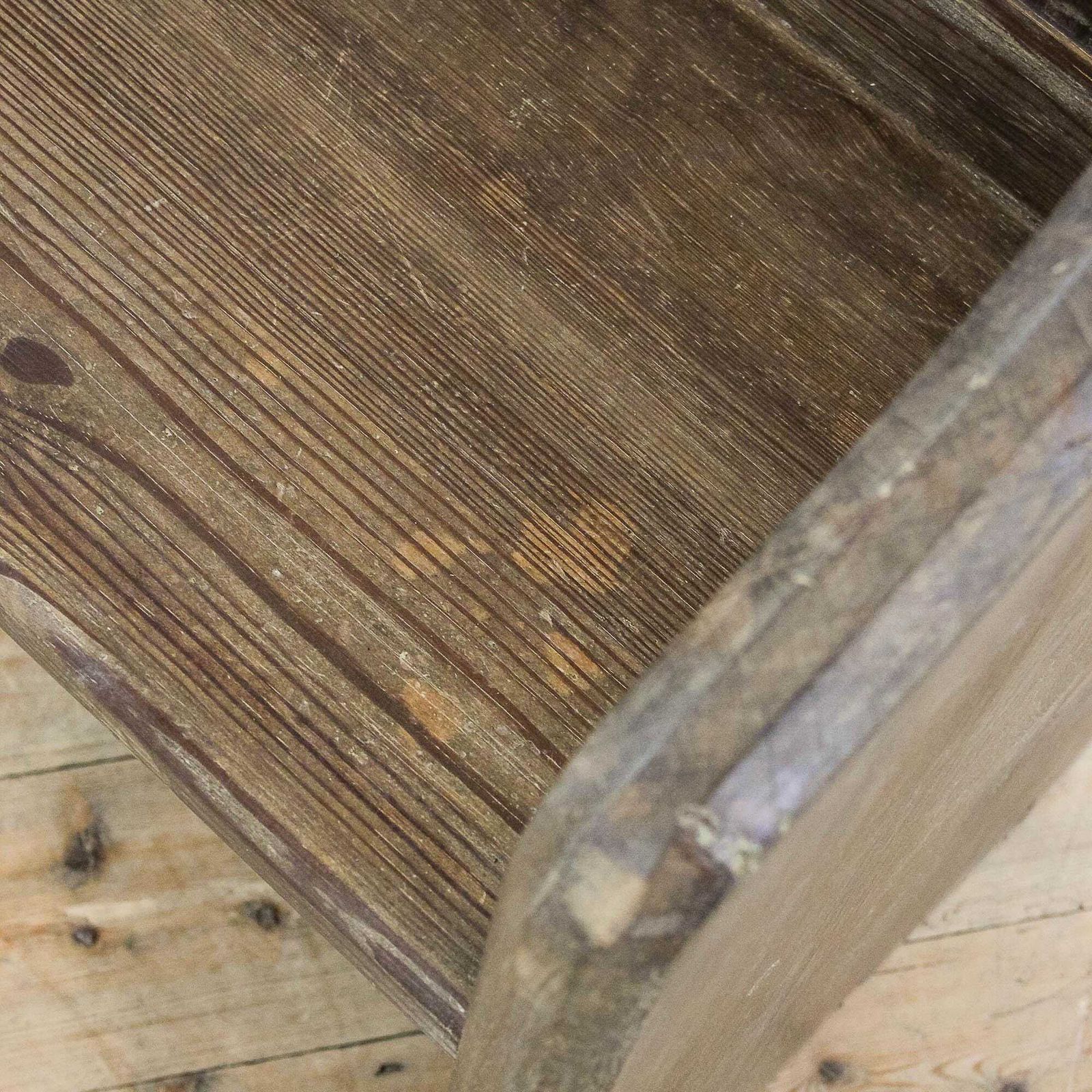 Antique Single Chapel Pine Pew | Antique Pine Bench | Bench For Entryway | Hallway Furniture | Antique Furniture photo vinterior