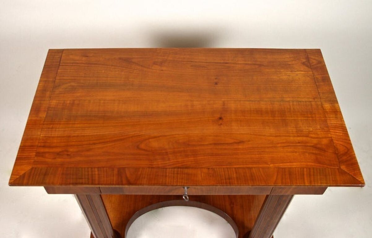 19th Century Biedermeier Wall Console, Cherrywood, At Circa 1860 photo Furniture