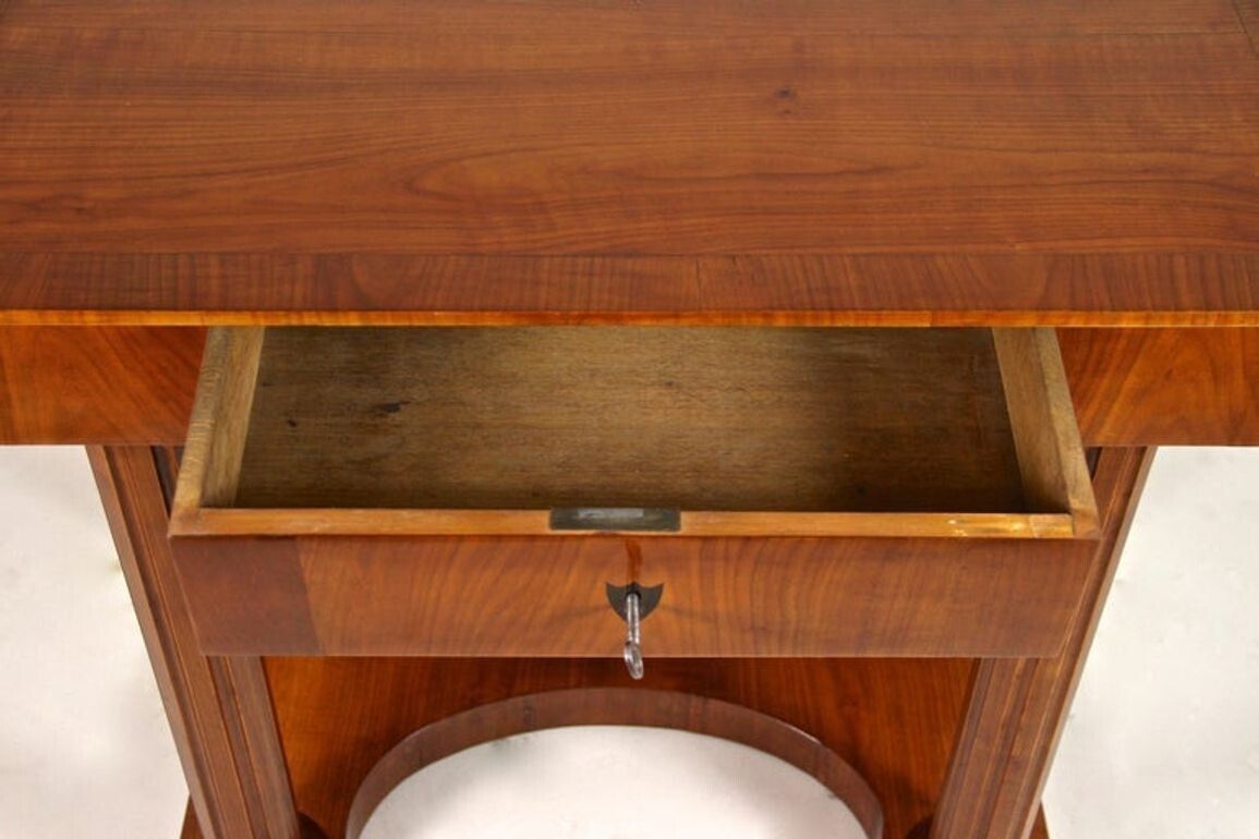 Furniture 19th Century Biedermeier Wall Console, Cherrywood, At Circa 1860 photo