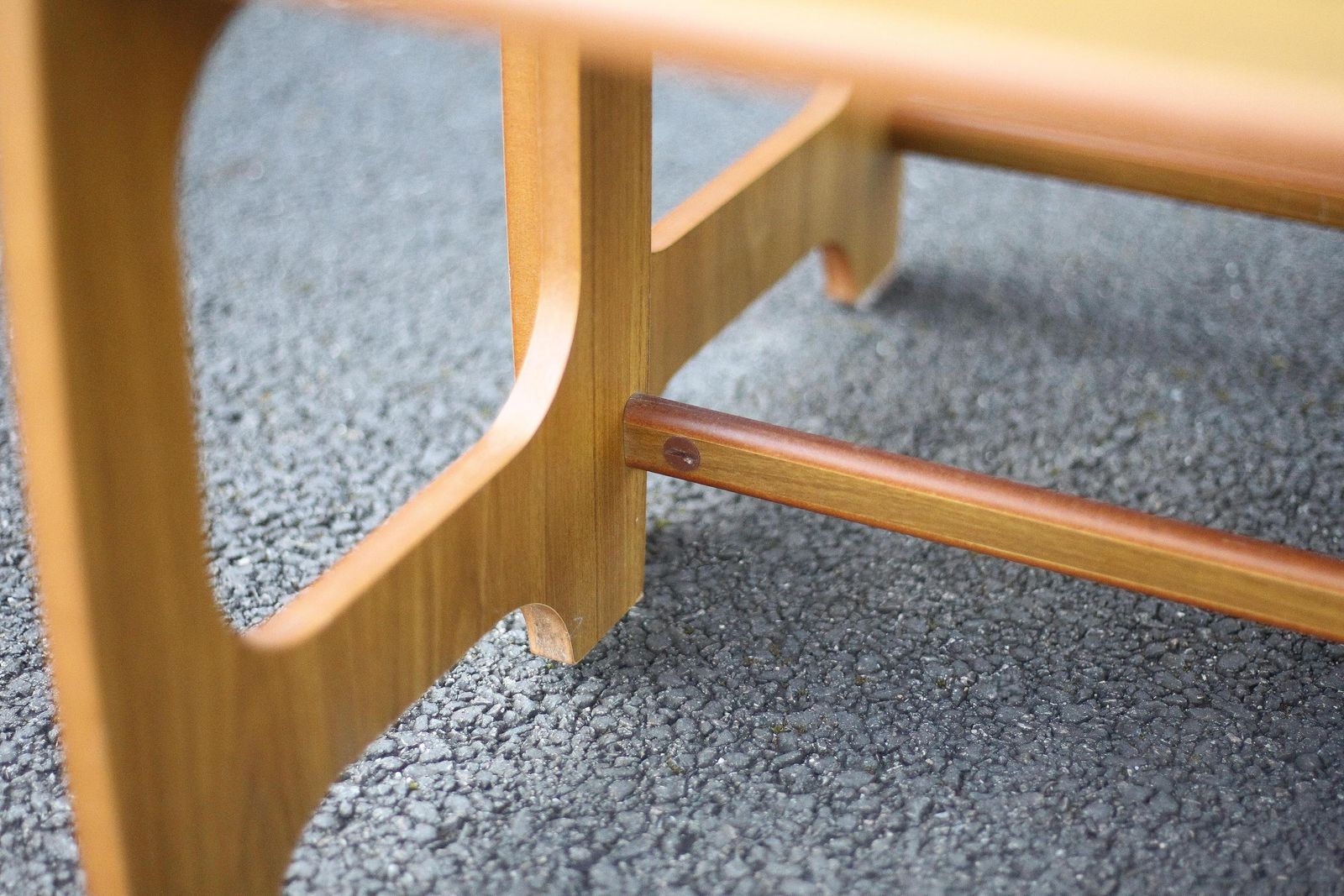 photo furniture Pair Of Scandinavian Style Wooden Nesting Tables, Coffee Table, Bedside Table, Side Table, Vintage 70s