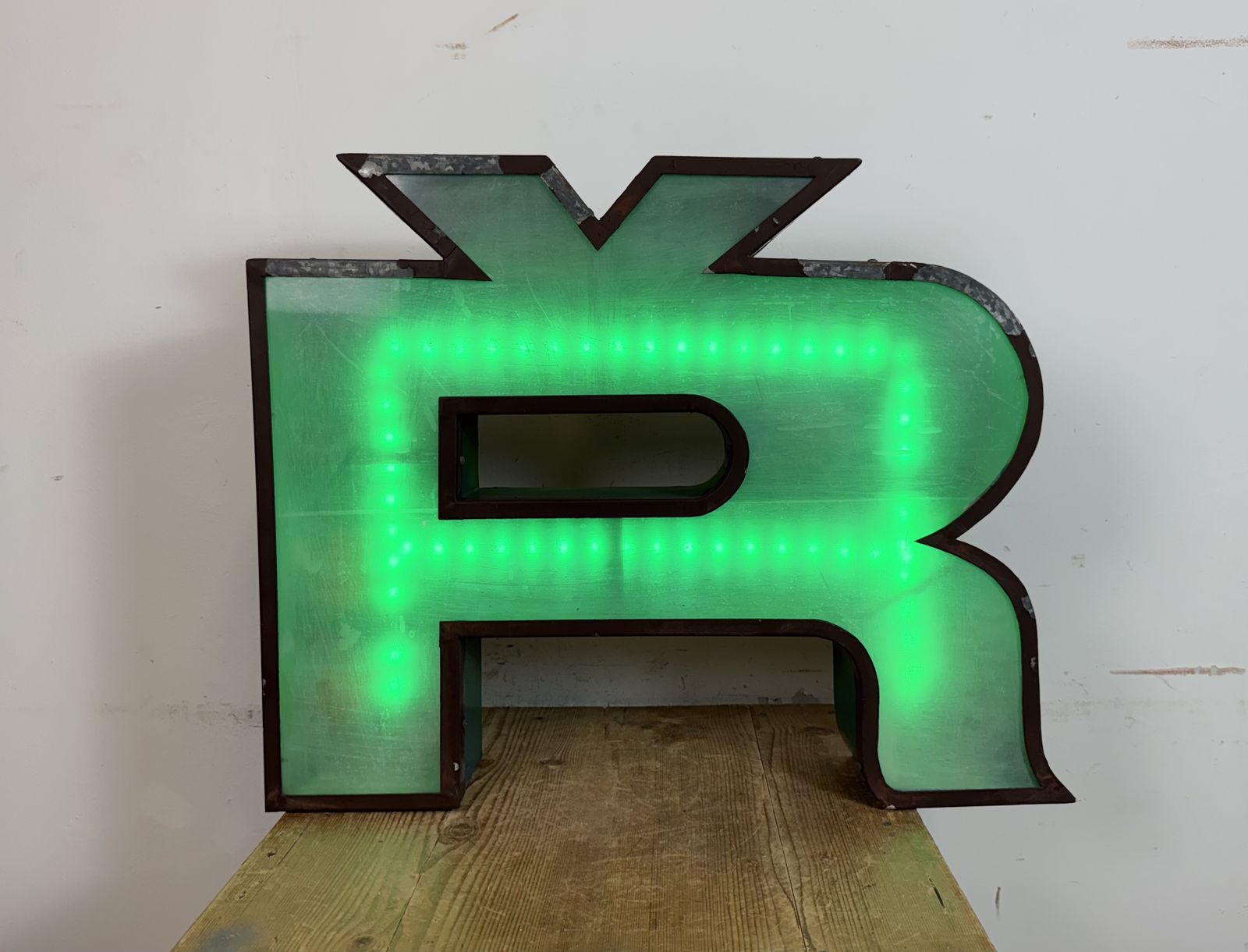 photo buy Large Vintage Illuminated Advertising Letter ř , 1960s