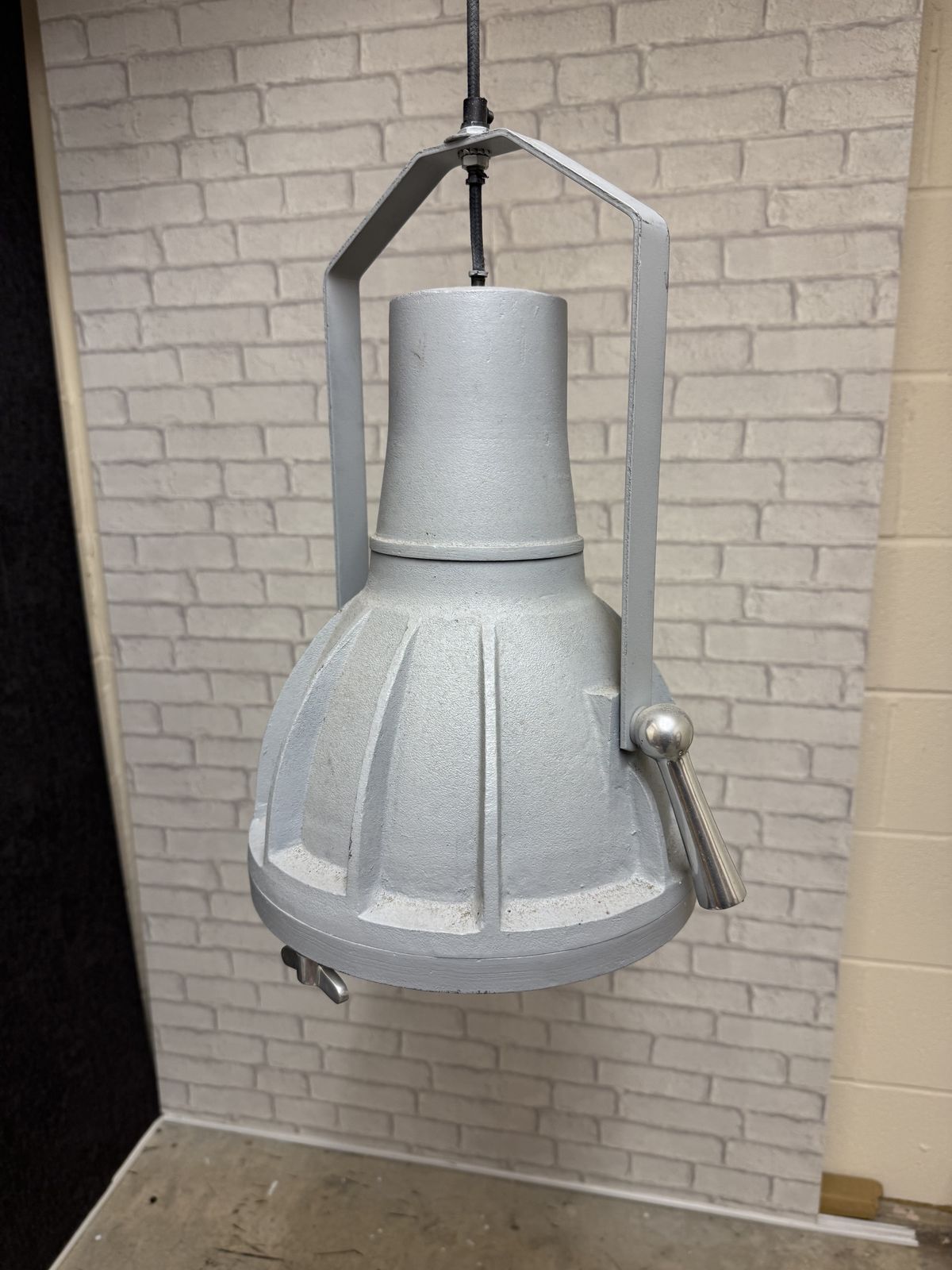 Large Grey Restaurant Spotlight: Industrial Style, Dramatic Lighting. (Quantity 1x)