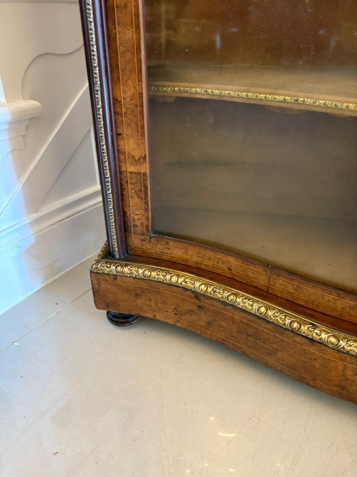Outstanding Quality Antique 19th Century Burr Walnut Ormolu Mounted Credenza photo furniture