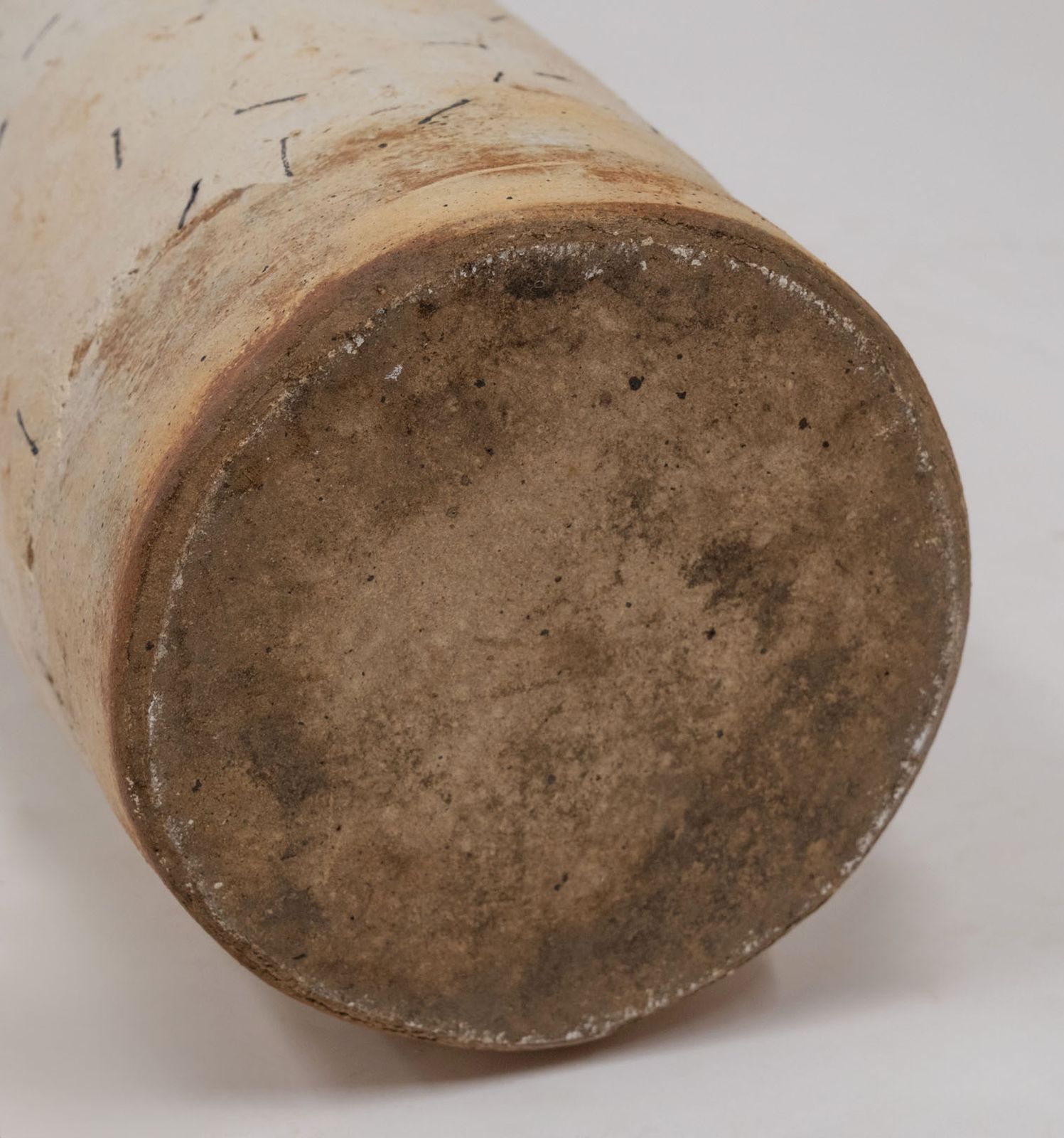 photo vinterior Superb Robin Welch Tall Stoneware Studio Floor Cylindrical Vessel Vase 1990s