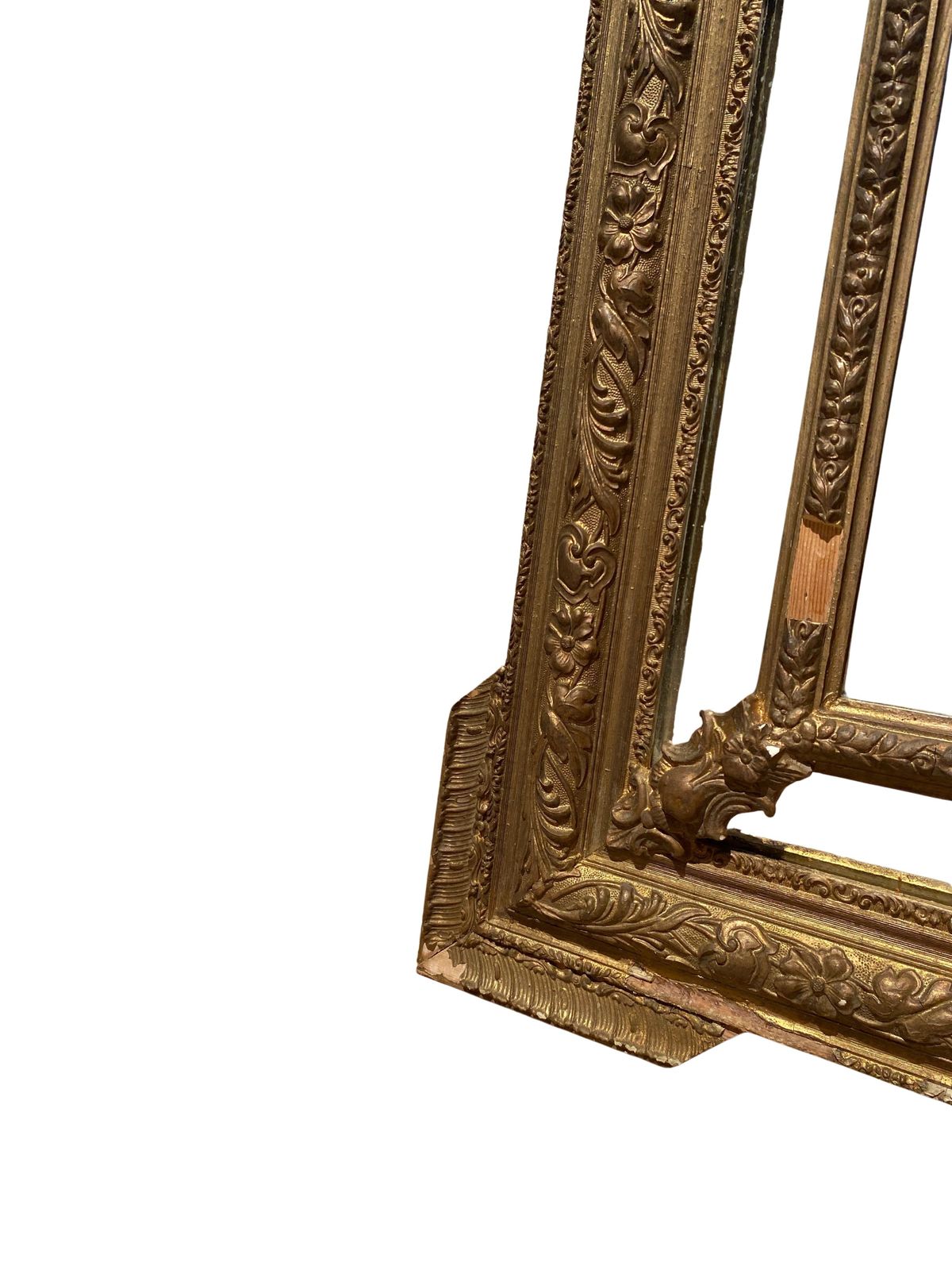 Louis XVI Style Gilded Wood Mantel Mirror   19th Century photo 550.0