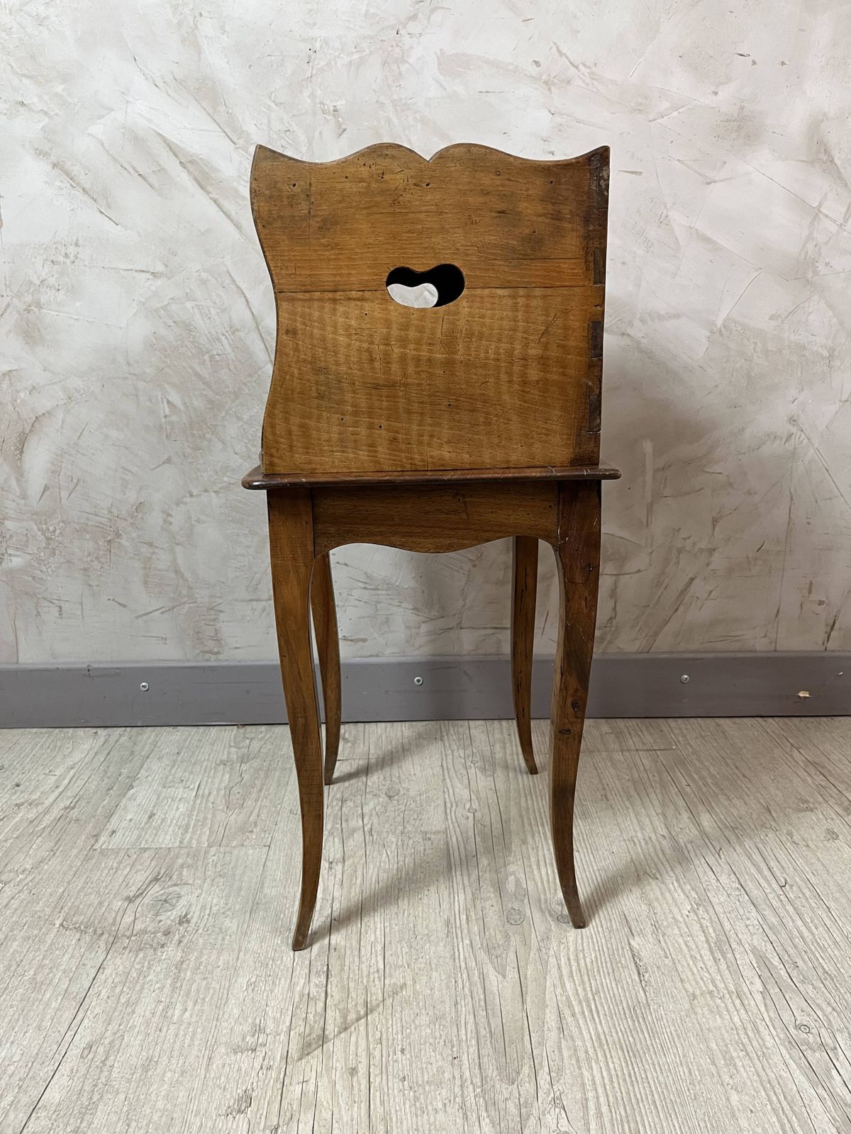Small Louis XV Wooden Bedside Table In Country Style photo Furniture